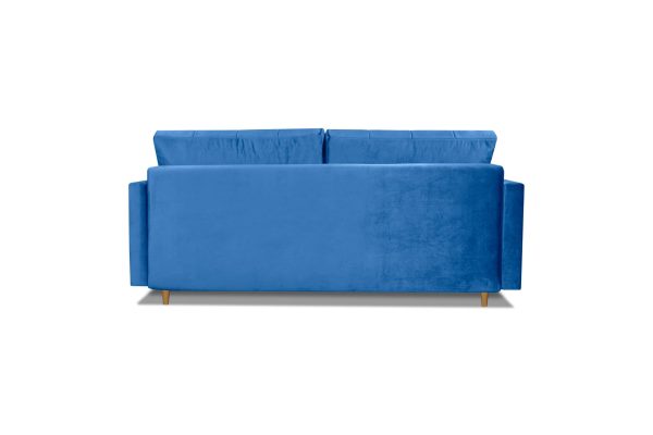 Nowoczesna sofa rozkładana z funkcją spania i pojemnikiem – 210 cm - aranżacja w salonie