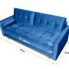 Nowoczesna sofa rozkładana z funkcją spania i pojemnikiem – 210 cm - widok z boku