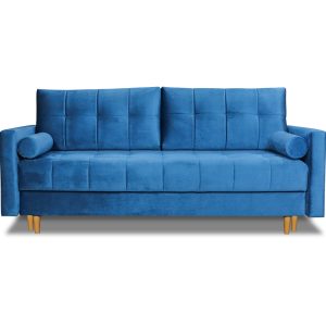 Nowoczesna sofa rozkładana z funkcją spania i pojemnikiem – 210 cm