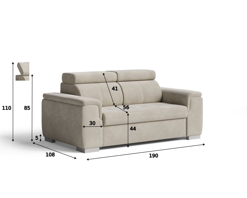 Silver Sofa 2-osobowa - widok główny