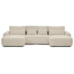 Narożnik Otello U-kształtny 355x186 cm z funkcją spania – widok frontowy