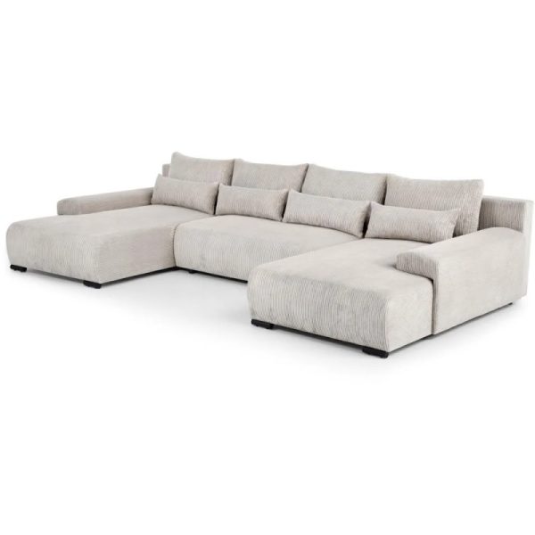 Narożnik Bolton U-kształtny 350x185 cm z funkcją spania – widok frontowy