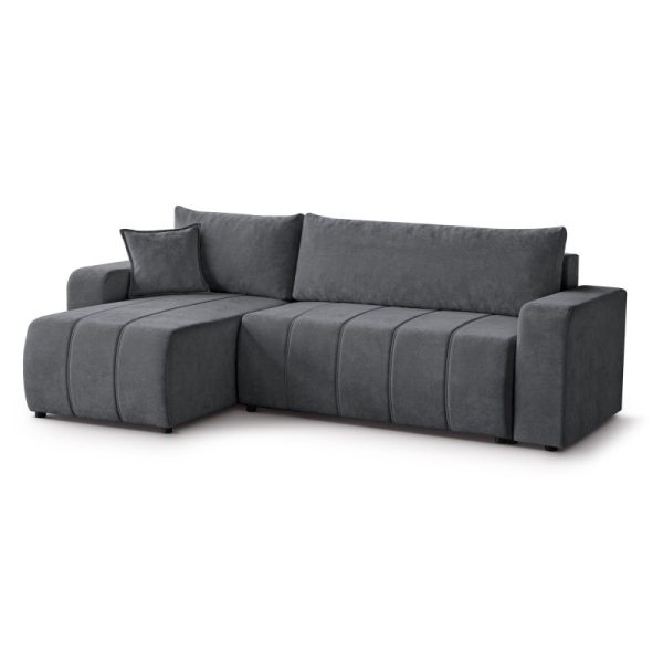 Narożnik Megan L-kształtny 250x155 cm z funkcją spania – widok frontowy