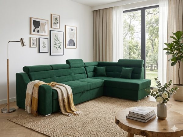 Narożnik Bogota — aranżacja w salonie